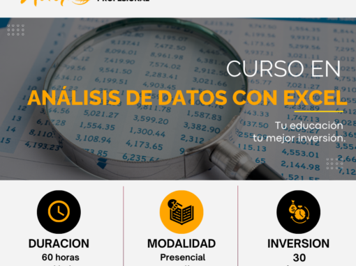 CURSO EN ANÁLISIS DE DATOS CON EXCEL